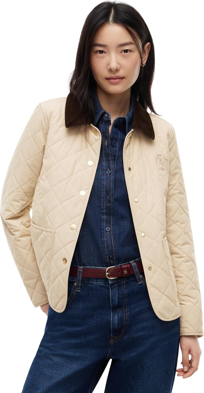 Tommy Hilfiger Damen Quilted Slim Jacke WW0WW51513