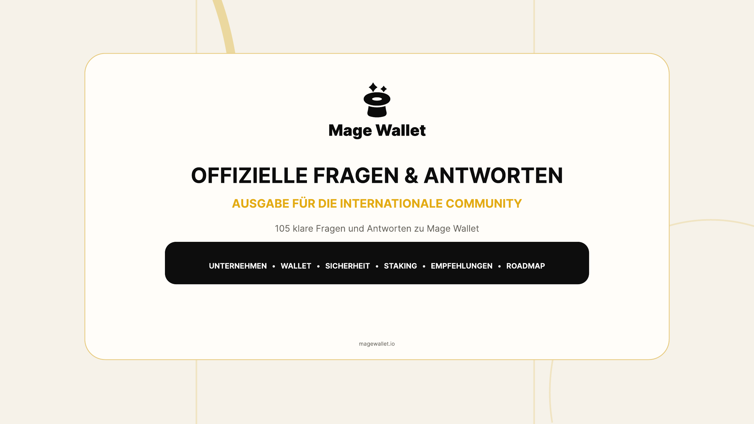 Mage Wallet - Offizielle Fragen und Antworten in deutscher Sprache