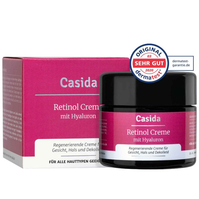 Retinol Creme mit Hyaluron – Casida Produktbild
