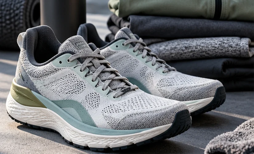 Laufschuhe und Sportbekleidung als illustratives Themenbild