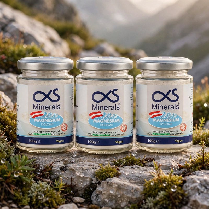 Vorteilspack: 3x Magnesium Austria 100g – AlphaS Minerals Produktbild