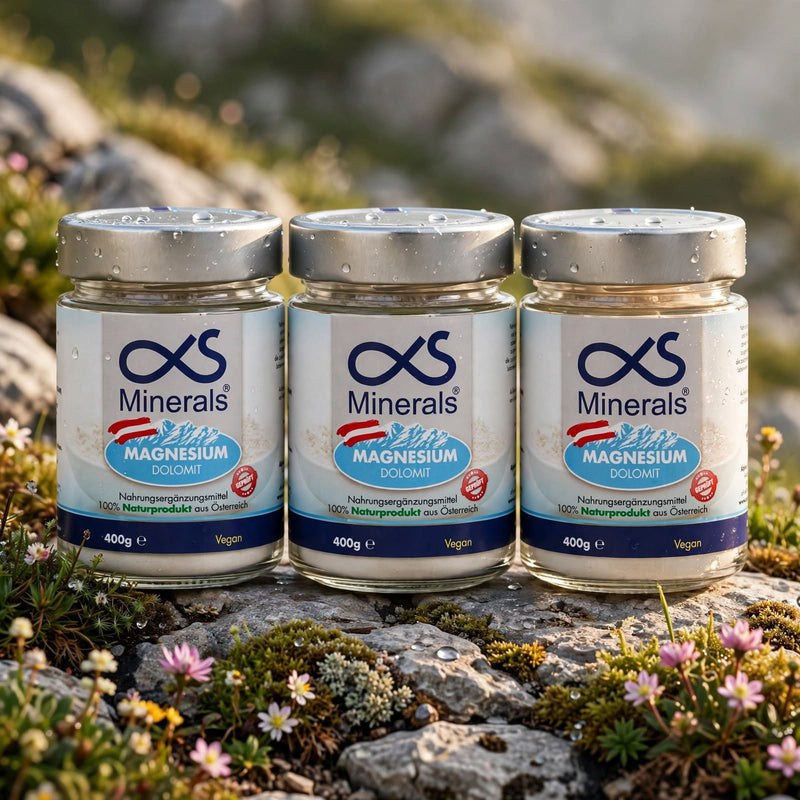 Vorteilspack: 3x Magnesium Austria 400g – AlphaS Minerals Produktbild