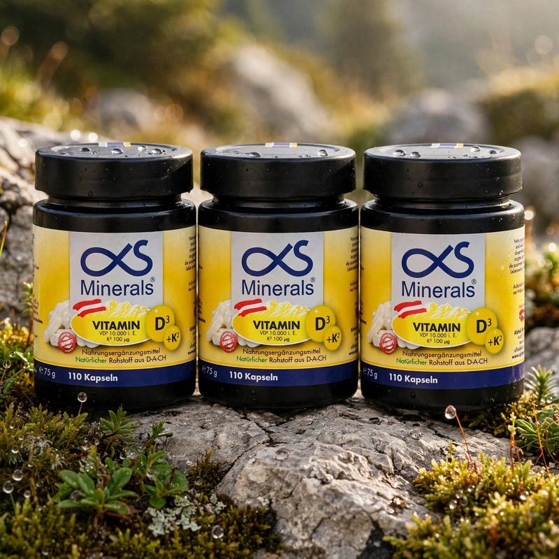 Vorteilspack: 3x Vitamin D3+K2 110St – AlphaS Minerals Produktbild
