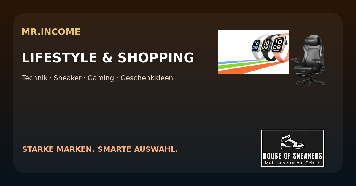 Lifestyle und Shopping Webvorschau